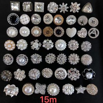 Rhinestone buttons